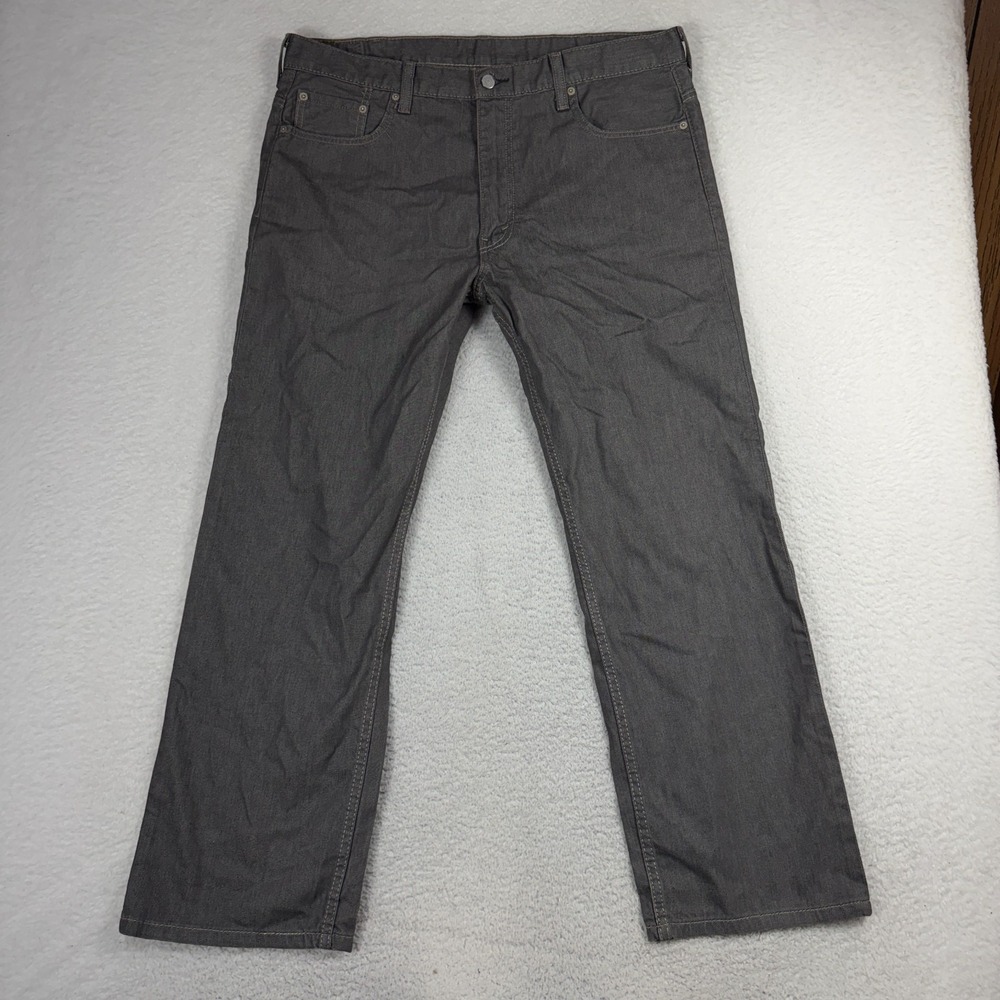 Levi's 569 Loose Straight Leg Jeans Men's Size 38x32 (38x29) Gray 100% Cotton